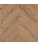 Vloertegel Bobeau Mantaro 12.5 x 62.5 cm 6.5 mm PVC Houtlook Mat Donker Beige (Doosinhoud 1.88 m2)