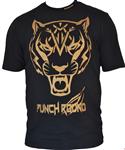 Punch Round Tiger Razor Shirt Kids Zwart Goud