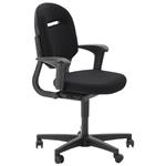 220 Bureaustoel Zwart Nieuwe Stoffering Schuifzitting Kantelbare Rugleuning