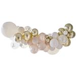 Neutral Party Balloon Arch Neutral and Gold 60pk Balloon Arch with Gold Confetti