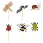 Bugging Out Cupcake Toppers Mixed Pack of Bug and Happy Birthday Cupcake Toppers