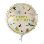 Standard 'Happy Birthday' Bugs Foil Balloon round packaged 43 cm