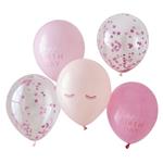 Pamper Party Balloons 5pk Confetti Happy Birthday Balloons