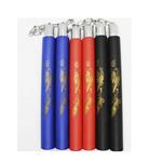 3 X Nunchaku met ketting  - zwart -rood -blauw