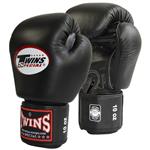 Twins bokshandschoenen, echt leder, zwart