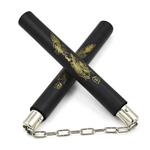 Zwart Foam Nunchaku met ketting