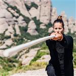 Fuji Mae Wu Shu bo oefenstaf - Wu Shu gun