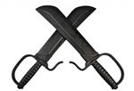 Phoenix Wing Chun dubbel oefenmes zwart ca. 45cm
