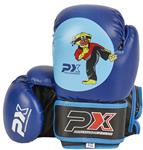 Phoenix Junior bokshandschoenen PU blauw BUDOBAERT