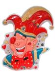 Wanddeco Clown Prins Carnaval 60 X