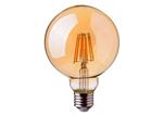Crius LED Filament G125 E27 6W 827 Amber Dimbaar