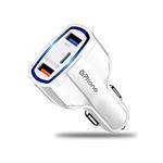 DrPhone QC4 Pro - 3 Poort Autolader - USB Qualcom 3.0 + USB 3.5A & USB-C - Lader - Geschikt voor Tab