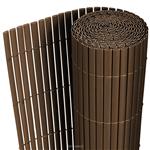 Flexibele tuinscherm balkonscherm PVC 1,5x3 m bruin