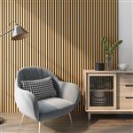 [NEU.HOLZ] Akoestisch Wandpaneel Vang set van 4 mdf 2,88 m² eiken donker