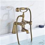 Klassieke Bronzen Badkraan - Montage op Badrand