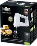 Braun HM3000 MultiMix 3 Handmixer Wit ( verpakking beschadigd )