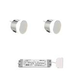 Plintverlichting Otus Aluminium Complete Set van 2