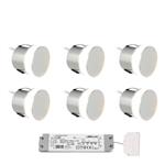 12 Volt Otus LED inbouwspot Zilver 6 stuks