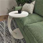 [en.casa] Bijzettafel Holeby 56x38 cm wit