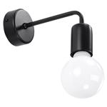 Muurlamp DUOMO E27 zwart - wandlamp industriëel IP20 230V AC