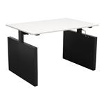 Slingerbureau 120 x 80 Antraciet Wit