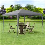 Paviljoen partytent waterdicht 3x3x2,55 m donkergrijs