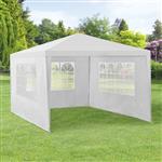 Paviljoen partytent met 4 zijwanden 4x3x2,55 m wit
