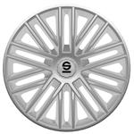 4-Delige Sparco Wieldoppenset Bergamo 14-inch zilver