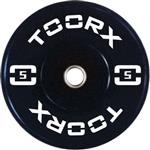 Toorx Fitness Bumper Plate - Olympische Halterschijf 5 kg - Wit