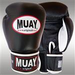 MUAY® Original Leder Bokshandschoenen Zwart Wit