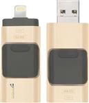 DrPhone Flashdrive 256 GB USB Stick iPhone / iPad / Samsung USB Stick - Micro USB Naar USB Type A - 