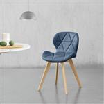 Eetkamerstoel Almhult 81x57x49 cm set van 4 blauw
