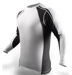 PunchTown Rash Guard Classic Lange Mouwen Wit Zwart
