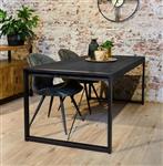 Zwarte eettafel Britt Black | 160x80 cm