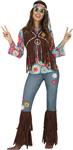 Hippie 60S Kostuum Dames Bloemen Met Vest