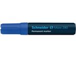 marker Schneider Maxx 280 permanent beitelpunt blauw
