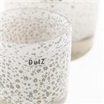 Cilinder Vaas | Dik | Wit Met Bubbels | H10 x D10 cm