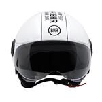 BHR 835 vespa helm wit stripe