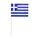 Griekenland Vlag Met Stok 50cm 10st