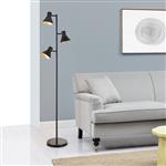 [lux.pro] Staande lamp Pinntorp 162x15x20 cm metaal zwart