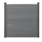 HKC Schuttingpaneel met palen - grijs