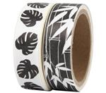 Washi Tape Zwart Bladeren 2 x 5 meter