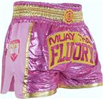 Fluory Muay Thai Kickboxing Shorts Dames Glitter Roze