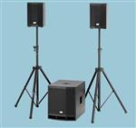 PA set huren? | 1x subwoofer | 2x luidsprekers | tot 75 personen