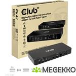 CLUB3D DisplayPort/HDMI KVM Switch/Dock 4K60Hz For USB Type-C inputs