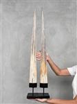 GEEN RESERVEPRIJS - Een paar extra grote zwaardvispodiums op op maat gemaakte sokkels- Rostrum op ee