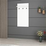[en.casa] Wandkapstok Farsø 118x60x16 cm wit