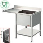 L1411VS - SPOELTAFEL 1 BAK 600x500x325 AFDR.L + O/T