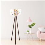 lux.pro Staande lamp Newport vloerlamp 140 cm E27 houtkleurig en meerkleurig