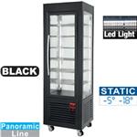 SNE/SB-B7 - PANORAMISCHE VITRINE 360L 5 NIVEAUS ZWART